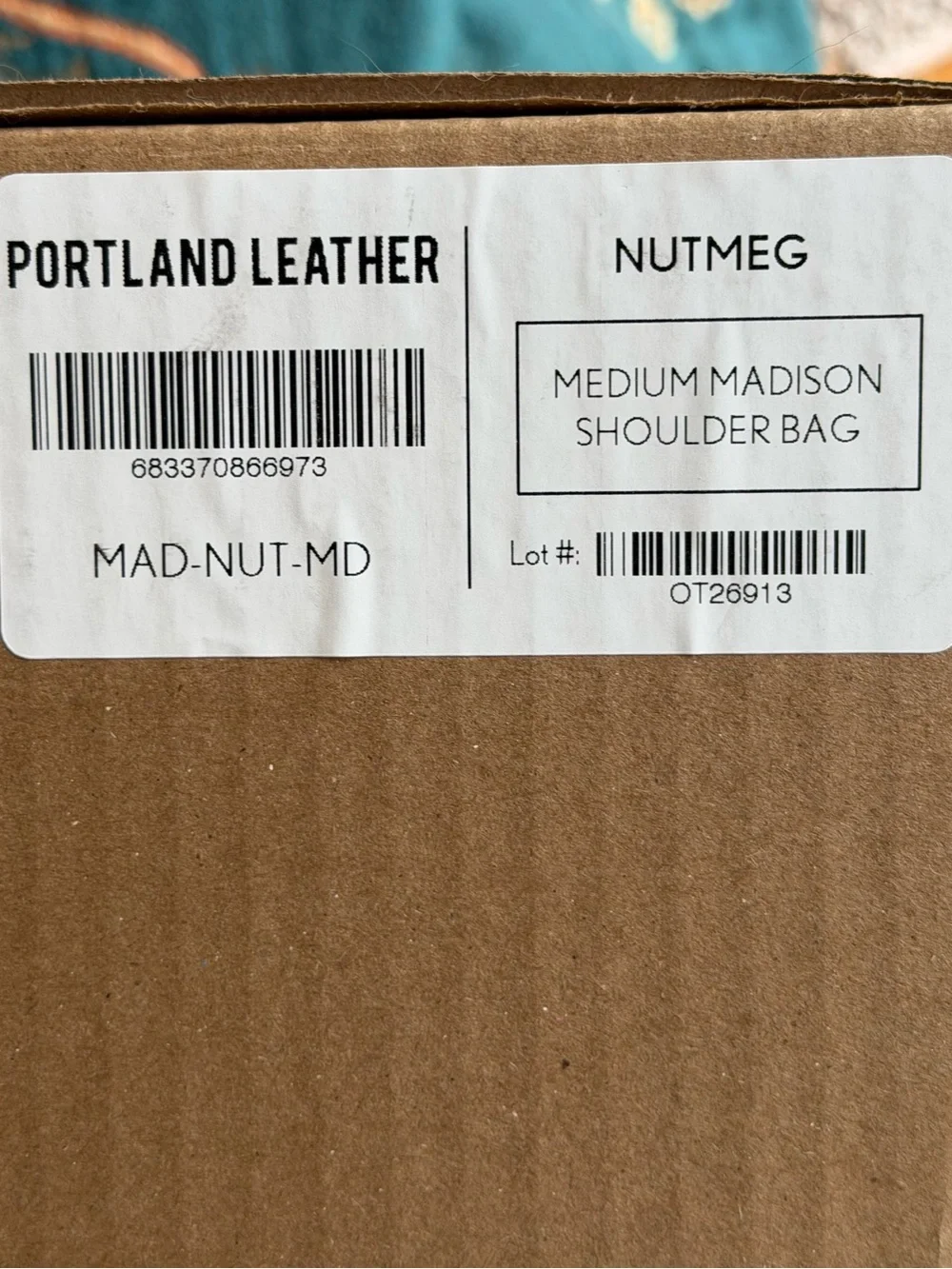 PORTLAND LEATHER COMPANY MEDIUM MADISON SHOULDER BAG IN NUTMEG - Picture 13 of 14